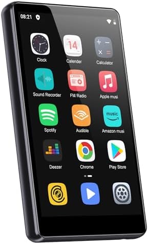 80GB MP3 Player with Bluetooth and WiFi,4-inch Touch Screen MP3 Player with Bluetooth, Spotify, Amazon Music, Audible, Spotify Kids, Pandora, M503Pro Andriod MP4 &amp; MP3 Music Player up to 1TB Black