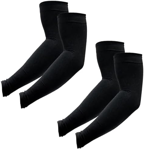 PFFY 2 Pairs UV Protection Cooling Arm Sleeves for Men and Women UPF 50 Sun Sleeve