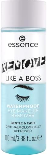 essence  Remove Like A Boss Waterproof Eye &amp; Face Make-Up Remover  Bi-Phase, Gentle &amp; Caring, Easy to Remove  Vegan &amp; Cruelty Free  Free from Parabens, &amp; Microplastic Particles