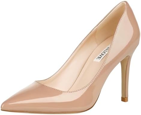 JOY IN LOVE Women's Pumps Shoes 3.5" High Heels Pointy Toe Stiletto Pumps