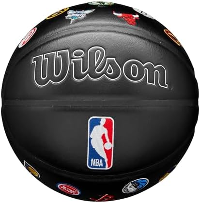 WILSON NBA All Team Premiere Basketball - Black\/Multicolored, Size 7-29.5"