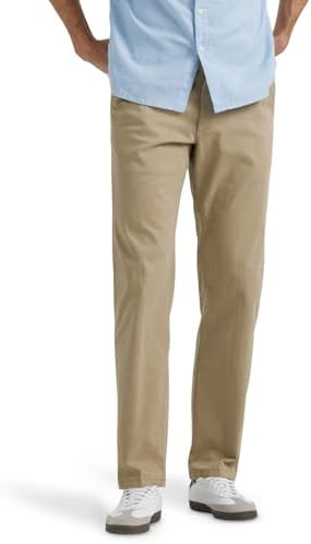 Lee Men's Extreme Motion Flat Front Regular Straight Pant