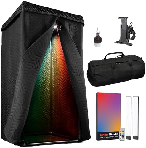 'Snap Studio' XL Portable Recording Booth  '#1 Vocal Booth' Rolling Stone  Record Crisp Dry Echo-Free Vocals at Home or On-The-Road  The Original &amp; Best Studio Booth, Trusted By Si