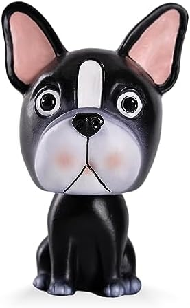 IBWell Bobbleheads Dog for Car Vehicle Automobile Decor,Cute Car Dashboard Bobble Head Boston Terrier Decoration (Bulldog)