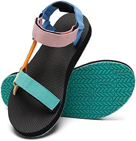 WateLves Womens-Sport-Sandals Outdoor Hiking Sandals with-Arch-Support Comfortable Webbing-Water-Athletic Beach-Sandals for Travel-Walking-Trekking-Camping