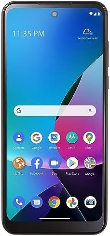 Tracfone  Motorola Moto g Play  Locked  32GB  5000mAh Battery  16MP Triple Camera System  6.5 inches 90Hz HD+ Display  Black