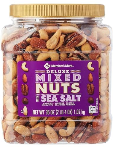 Member's Mark Deluxe Roasted Mixed Nuts With Sea Salt (34 Oz.)