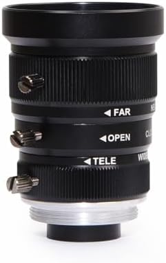 MOKOSE 5-12mm CCTV Camera Lens 6MP Pixels 1\/1.8" Zoom C-Mount Industrial Camera Manual Lens Low Distortion(with lR650nm Filter)