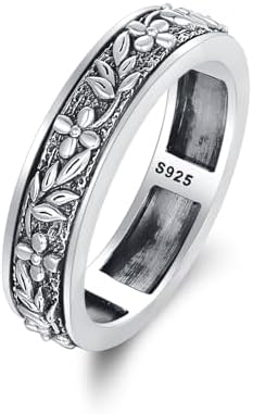 PARYFO Viking Rings 925 Sterling Silver Viking Rune\/Filigree\/Evil Eye Rings Spinner Fidget Rings for Men Women Anxiety Relieve Ring Anti Stress Rings Jewelry Gifts for Men Women Boys Girls