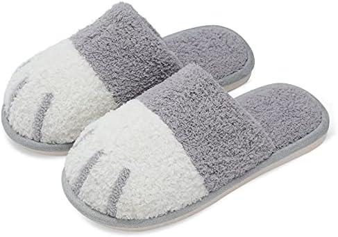 SINNO Cute Animal Slippers for Women Indoor Outdoor Memory Foam House Slipper Soft Warm Cozy Fuzzy Bedroom Non-Slip Shoes Christmas Gift ladies
