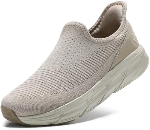 STQ Womens Slip on Shoes Breathable Lightweight Orthopedic Walking Shoes Workout Gym Sports Athletic Sneakers