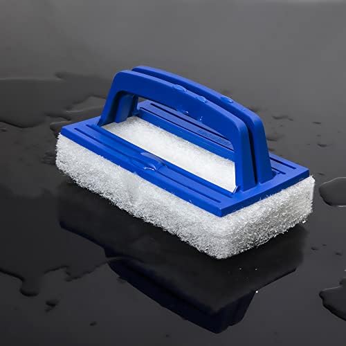 Uoark Hand-Held Sponge Swimming Pool Brush,Hand-Held Bath Scrubber,Heavy Duty Scrub Sponges,Sponge Brush,Tile Scrub Brush for Cleaning Pool Walls &amp; Tile of Cleaning.
