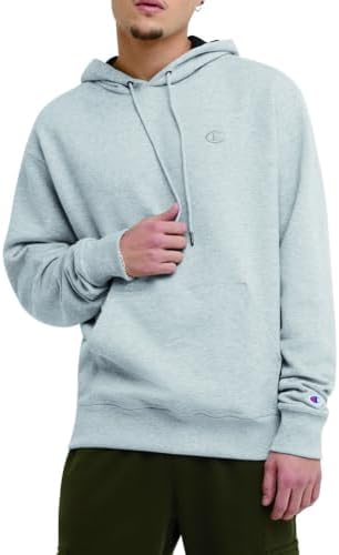 Champion Men's Powerblend Fleece Hoodie, C Logo (Retired Colors)