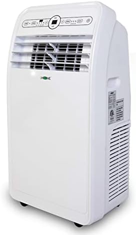 Uhome 12000 BTU Portable Air Conditioner with Heater up to 400 Sq. Ft, Ac Heater Combo Window Unit, Portable AC Unit with Dehumidifier &amp; Fan, Cools &amp; Heats,Remote Control and Window Kit Includ