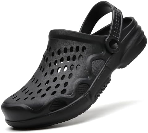 FLIOZY Men's Garden Clogs Shoes Non Slip Shower Slippers Summer Outdoor Beach Sandals