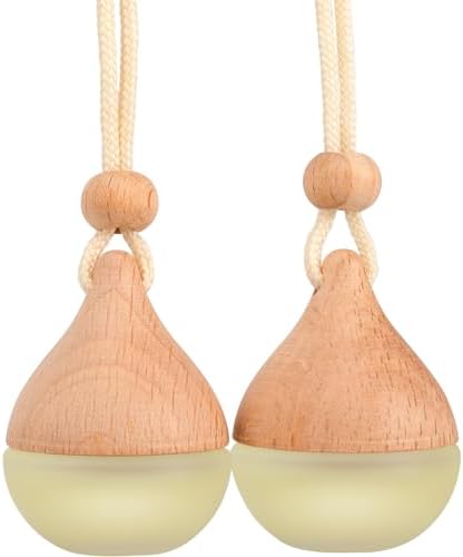 Hanging Car Air Freshener for Women Aromatherapy Fragrance Diffuser with Refillable Oil Sea 2pcs