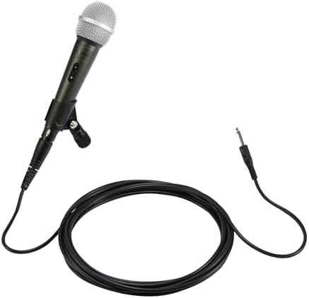 Amazon Basics Dynamic Microphone - Professional Vocal Mic with Cable for Karaoke, Podcasting, Live Performance