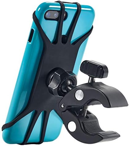 Upgraded 2025 Bicycle &amp; Motorcycle Phone Mount - The Most Secure &amp; Reliable Bike Phone Holder for iPhone, Samsung or Any Smartphone. Stress-Resistant &amp; Highly Adjustable. x10 to Safeness &