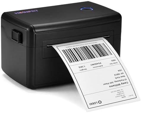 HOINPRT Thermal Label Printer 4x6 \u2013 High-Speed Shipping Label Maker for Small Business \u2013 Inkless, Portable Sticker Printer \u2013 Compatible with Amazon, USPS, Etsy, Windows, iOS, Android (B