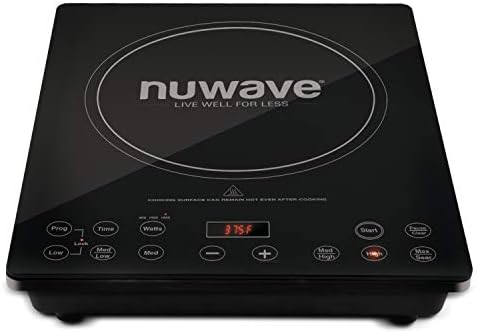 Nuwave Pro Chef Induction Cooktop, NSF-Certified, Commercial-Grade, Portable, Powerful 1800W, Large 8\u201D Heating Coil, 94 Temp Settings 100°F - 575°F in 5°F, Shatter-Proof Ceramic Glass Surface