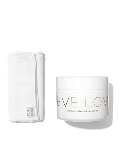 EVE LOM The Original Balm Cleanser - Facial Cleansing Balm - 5-in-1 Facial Cleanser &amp; Muslin Cloth - Deep Cleansing &amp; Gentle Exfoliation, Hydrating Skin Benefits, Removes Waterproof Make-Up