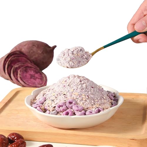 gluten free oatmeal，instantCongee with Purple Potato， Congee with Purple Potato and Konjak 17.6 ounce， Protein Soup Mix