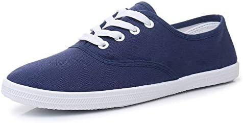 VenusCelia Women's Rainbow Lace Up Sneaker Shoes