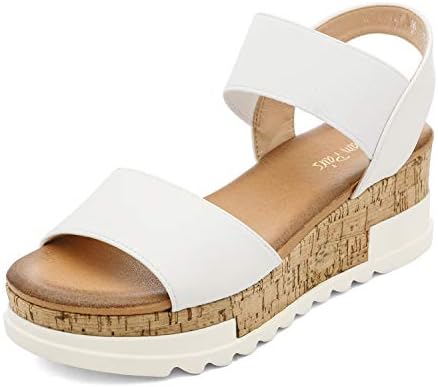 DREAM PAIRS Women's Open Toe Casual Platform Sandals