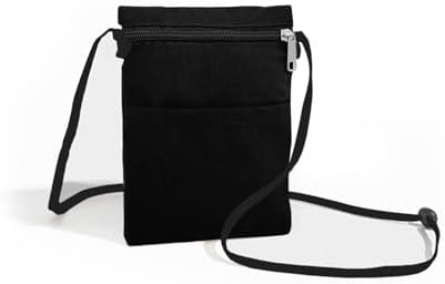 WisePoint Ultra Light Mobile Wallet - Nylon Small Crossbody Bag with Zipper
