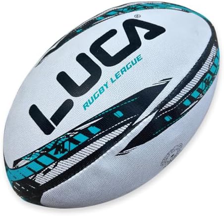 LUCA League Training Rugby Ball Hand Stitched Durable Water Resistant Super Grip