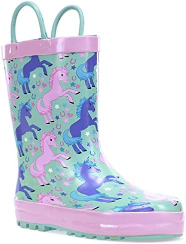 Western Chief Rain Boots with Pull on Handles for Toddlers and Kids - Premium Waterproof Boots for Boys and Girls