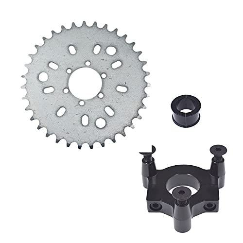 KQTshangmao 35T Sprocket 1.5" \/ 1" CNC Adapter for 49cc 50cc 66cc 80cc Motorized Bicycle