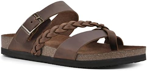 WHITE MOUNTAIN Women's Hazy Braided Signature Comfort-Molded Footbed Sandal