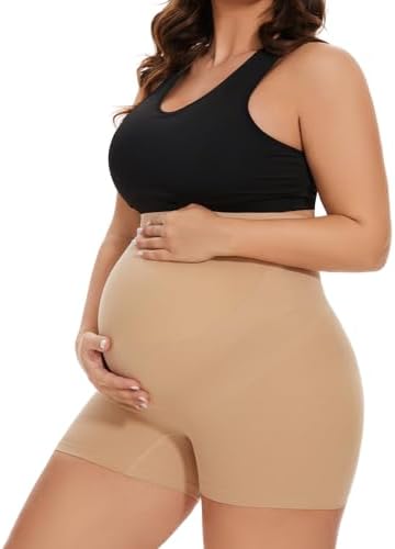 KUNINDOME Seamless Maternity Shapewear, Belly Support Pregnancy Underwear for Maternity Photography and Baby Shower Dresses