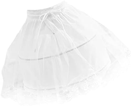 SOIMISS Gowns Skirts Mesh Child Fishbone Lining Petticoat Dress Girls for Wedding Brace Cosplay Pannier Women Rockabilly Party Up Flower Performance Crinoline Tutu Full Gown Elastic