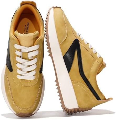 Project Cloud Womens Sneakers - Memory Foam Insole and Lightweight Spring Shoes - Non-Slip Lace Up Trendy Shoes - Fashion Sneakers for Women 2025