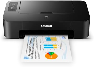 Canon TS202 Inkjet Photo Printer, Black (USB Required, not Included)