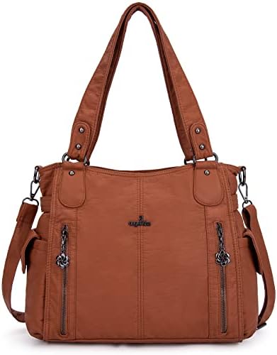 Angel Kiss Handbags for Womens Top-Handle Hobo Purse Roomy Casual Shoulder Bags PU Tote Satchel Purse for Women