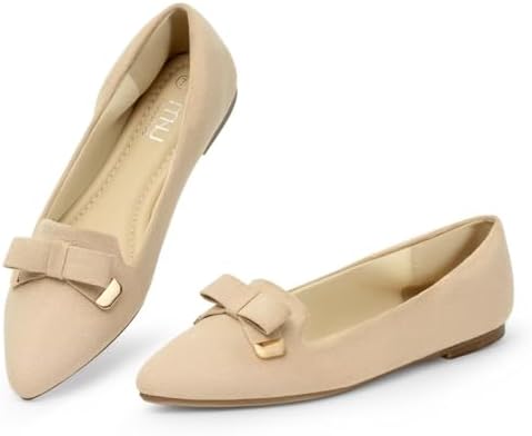 MUSSHOE Flat Shoes Women Comfortable Slip on Women's Flats Dress Shoes for Women