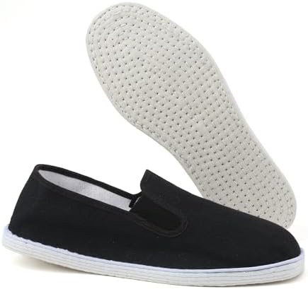 Martial Art Cloth Shoes Kung Fu Tai Chi Cotton Sole Canvas Shoes Black