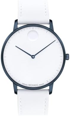 Movado Face Men's Luxury Quartz Watch - Swiss Movement - Water Resistance 30 Meters (3ATM) - Elegant Timepiece - Gift for Him - 41mm