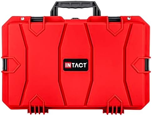 Eylar 21.6" Intact Series Carry-On Hard Camera Case, Lightweight and Durable Stacker Design with Foam (Red)