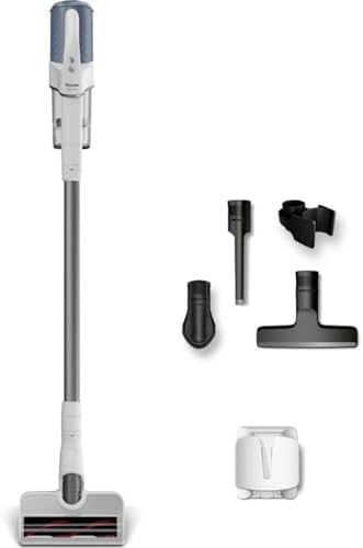 Miele Duoflex Vacuum Cleaner, Cordless and Bagless Multi-Use Flexible Stick Vacuum with Attachable MultiFloor Brush, in Brilliant White \/ Space Grey \/ Nordic Blue