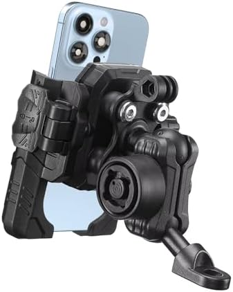 ILM Motorcycle Phone Mount Cellphone Adjustable Holder for Handlebars Bike Bicycle Scooter Moped Fit 5.4''-7.2'' Smartphones Y-Type