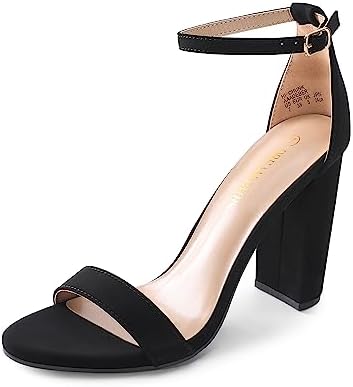 DREAM PAIRS Women's Hi-Chunk High Heel Pump Sandals