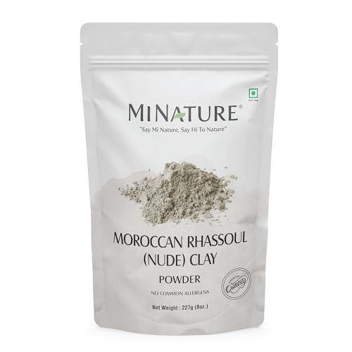 minature Moroccan Rhassoul Nude (Ghassoul) Clay Powder 227g (8oz) Premium Face Mask &amp; Hair Cleanser  DIY Cosmetics Skin &amp; Hair Care