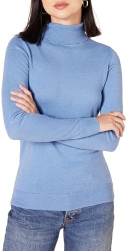 Amazon Essentials Women's Classic Slimming Lightweight Long Sleeve High Neck Sweater (Available in Plus Size)