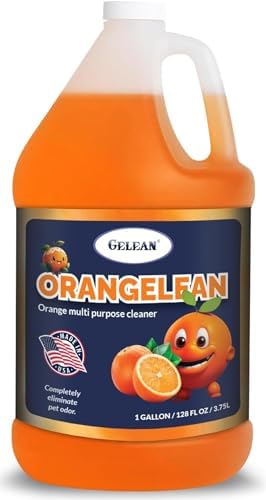 Multi Purpose Cleaner Pet Odor eliminator - Concentrate MAKES 64 GALLON - MADE IN USA- pH Neutral - ORANGELEAN Strong Odor Floor Cleaner - Orange Stain Remover 128 oz