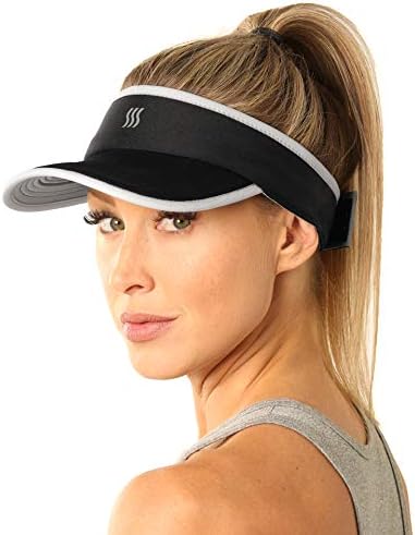 SAAKA Sport Visor for Women. Sweat\u2011Wicking Visor for Running, Pickleball, Tennis &amp; Golf. Lightweight &amp; Adjustable Fit