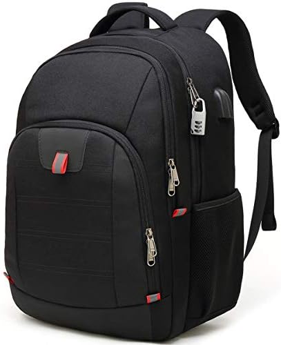 Laptop Backpack for Men, Large Anti-Theft Business Travel Backpack with USB Charging Port, Water Resistant College School Computer Bag for Men\/Women for 17 Inch Laptop and Notebook